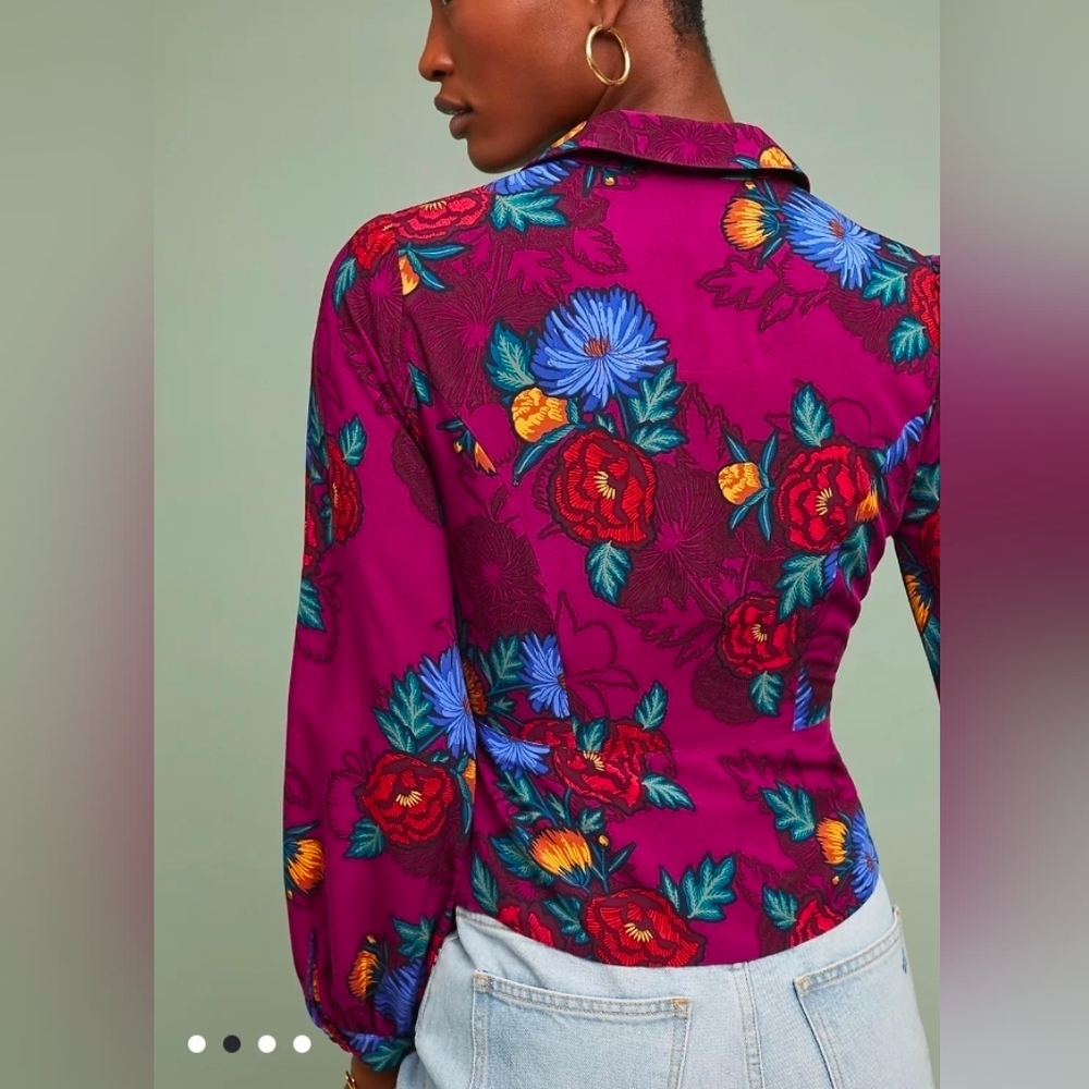 Anthropologie Blouse Long Sleeve Top - Picture 3 of 10